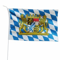 Marineo Gastlandflagge Bootsfahne Gastflagge Fahne Flagge f&uuml;r Boot oder Motorrad - 20 x 30cm, Bayern