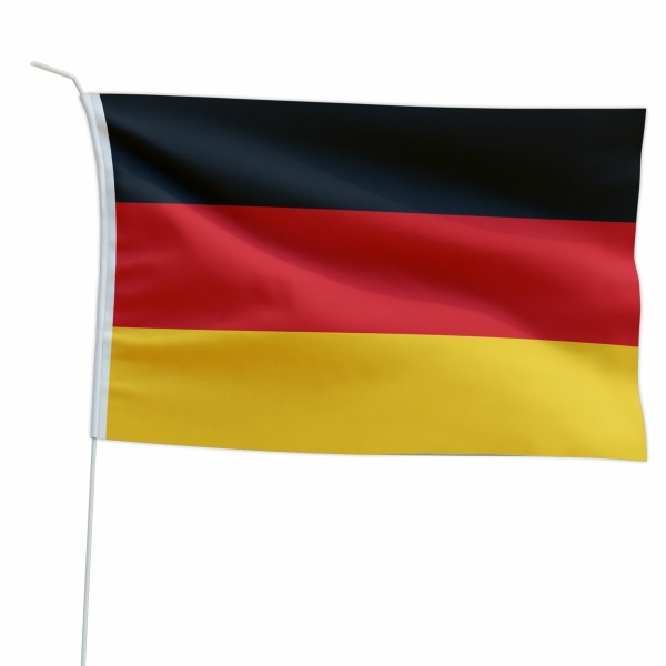 Marineo Gastlandflagge Bootsfahne Gastflagge Fahne Flagge f&uuml;r Boot oder Motorrad - 20 x 30cm, Deutschland