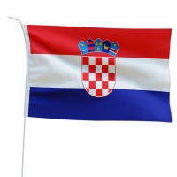 Marineo Gastlandflagge Bootsfahne Gastflagge Fahne Flagge f&uuml;r Boot oder Motorrad - 20 x 30cm, Kroatien