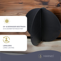 MARINEO Ankerball - Kunststoff, schwarz, &oslash; 30 cm